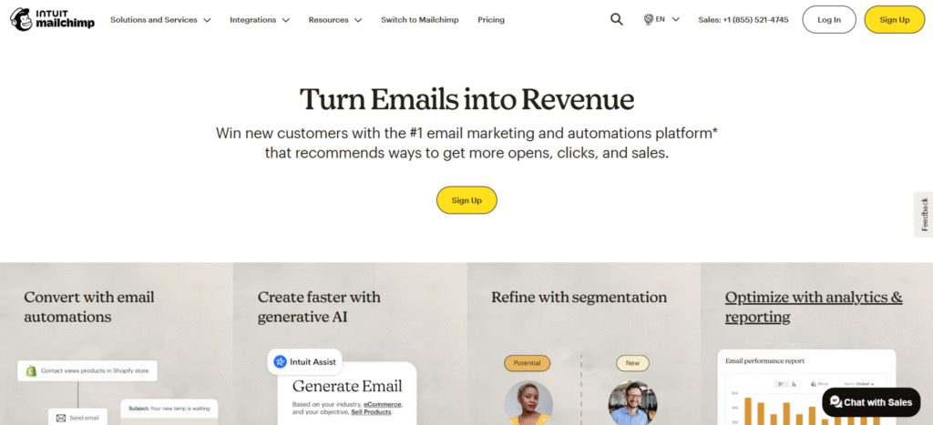 MailChimp login