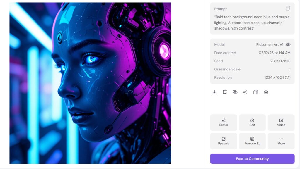 Piclumen Youtube Thumbnail Creation