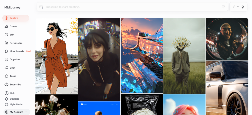 Midjourney Dashboard