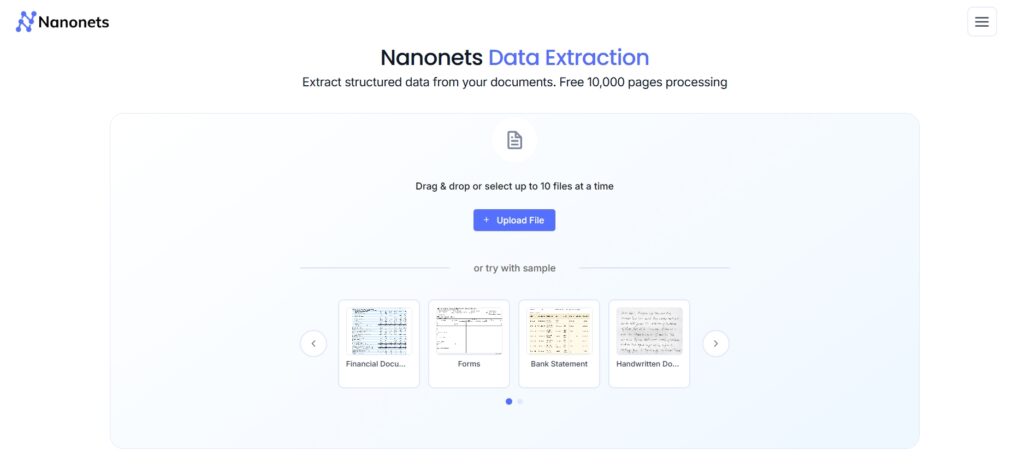 Nanonets Upload Doc