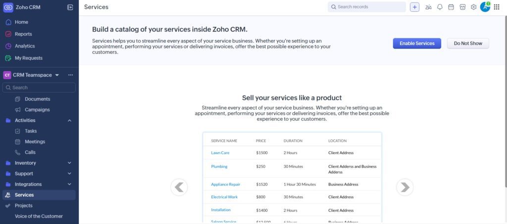 Zoho Workflow