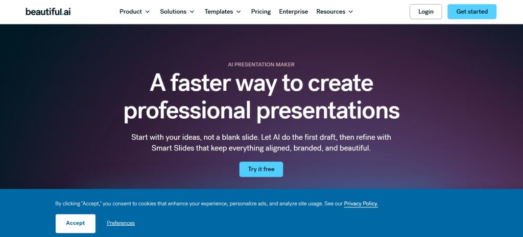 Beautiful.ai DashBoard