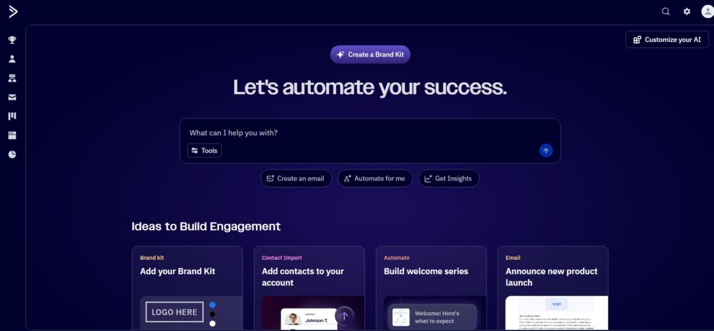 ActiveCampaign  Dashborad