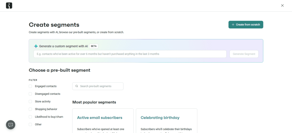 Omnisend Segmentation 