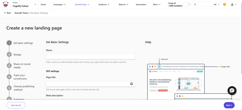 Moosend Lending Page 