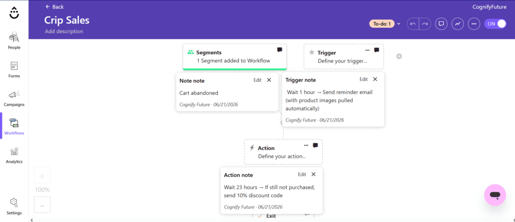 Drip Workflow Builder