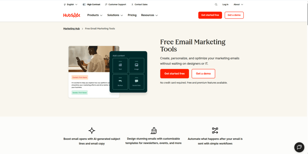 HubSpot Email Marketing Review 