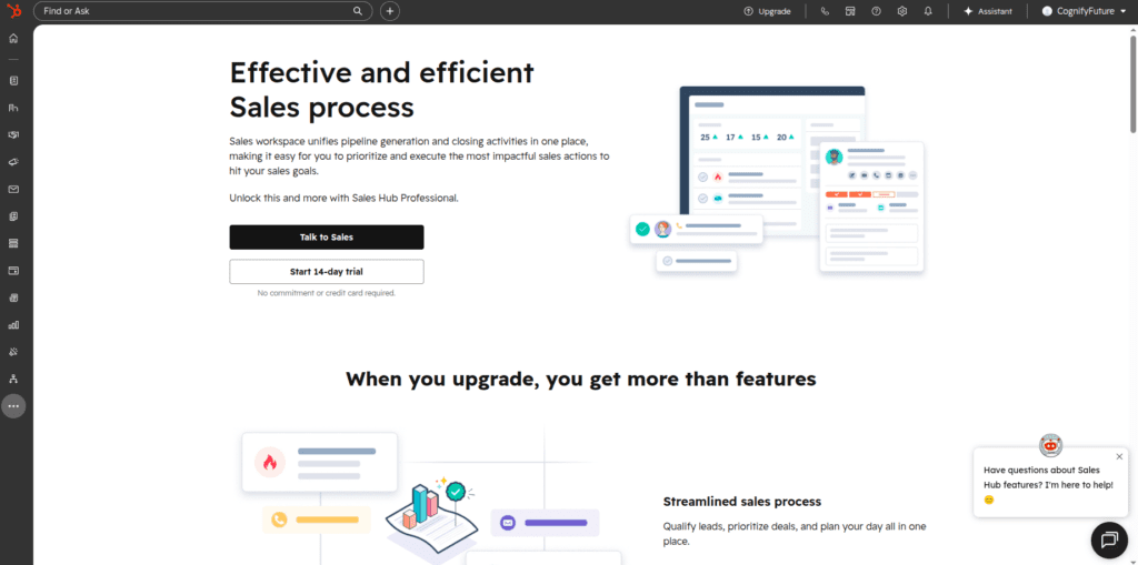 Hubspot Sales Dashboard
