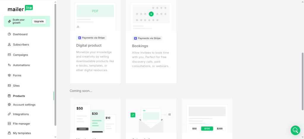 MailerLite Product