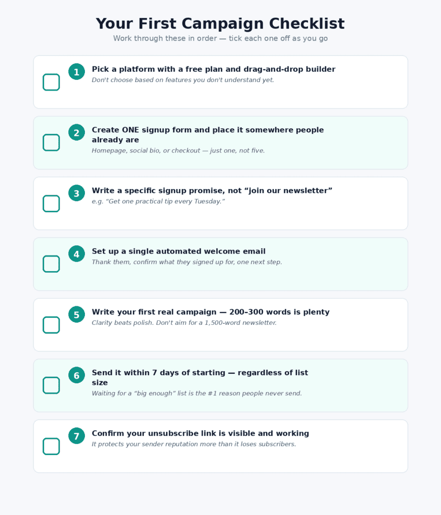 Email Marketing Checklist