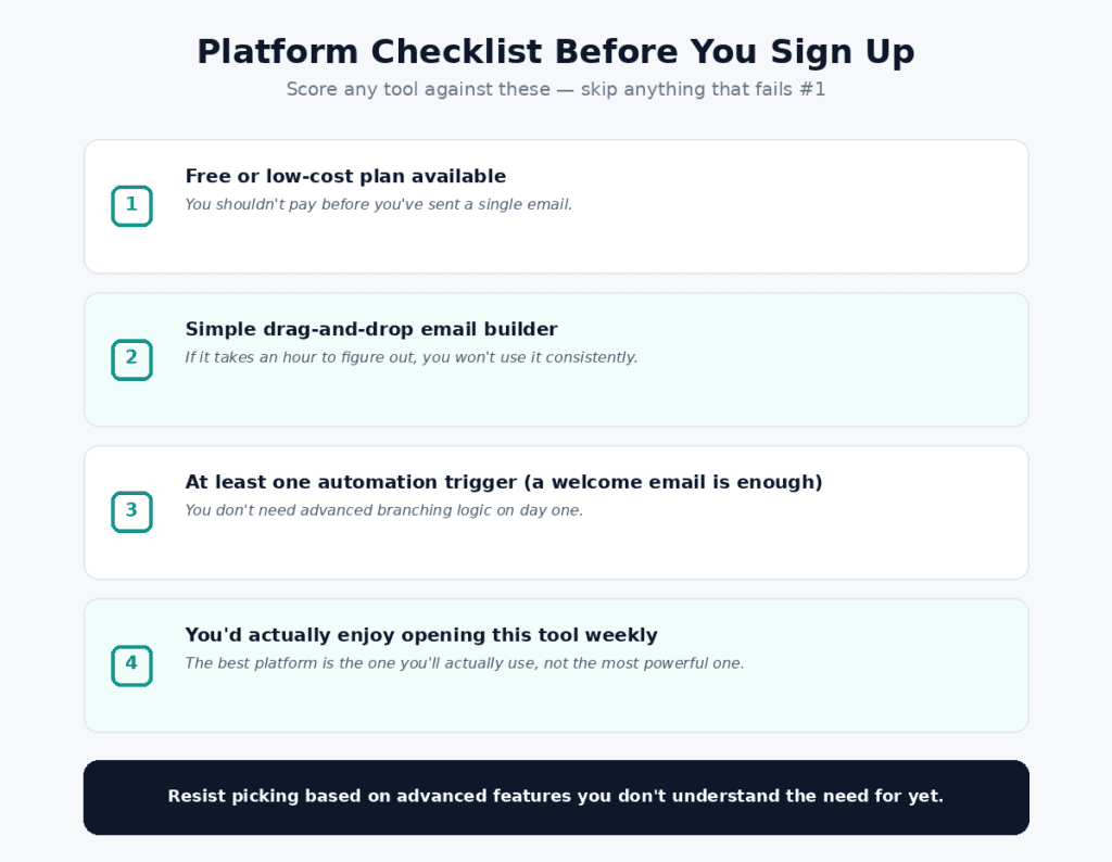 Email Marketing Platform Suggestion