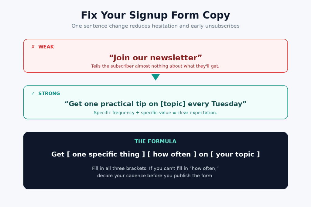 Email Marketing Signup