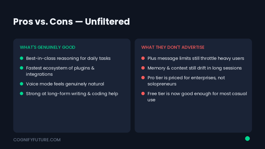 Chat GPT Pros & Cons
