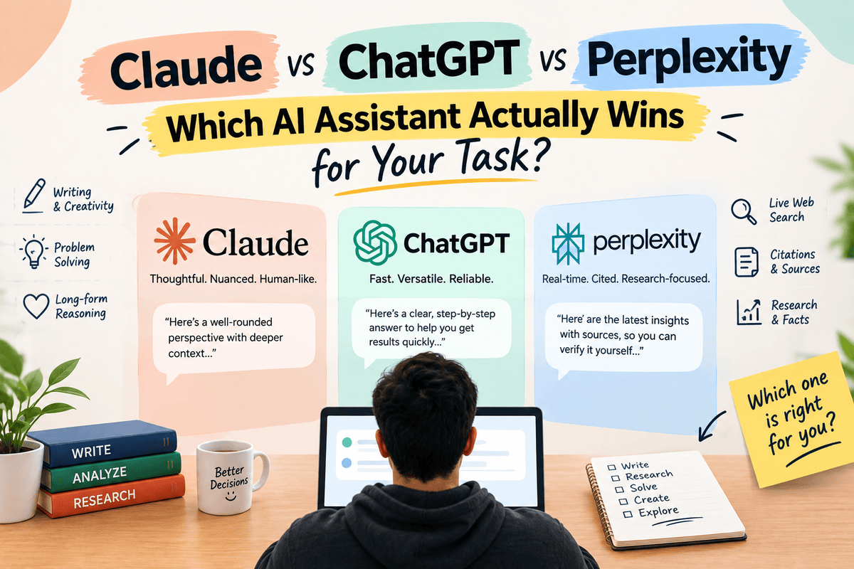 Claude vs ChatGPT vs Perplexity